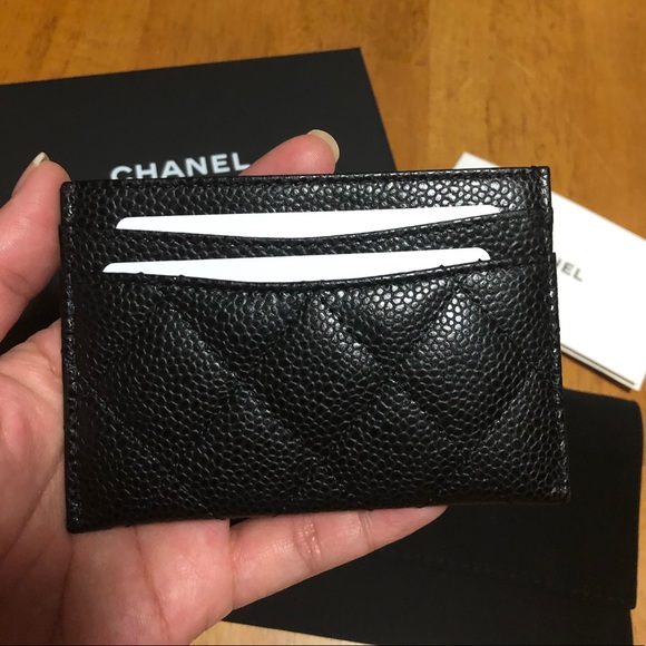 Authentic CHANEL Cardholder Black Caviar, NEW - Picture 2 of 5